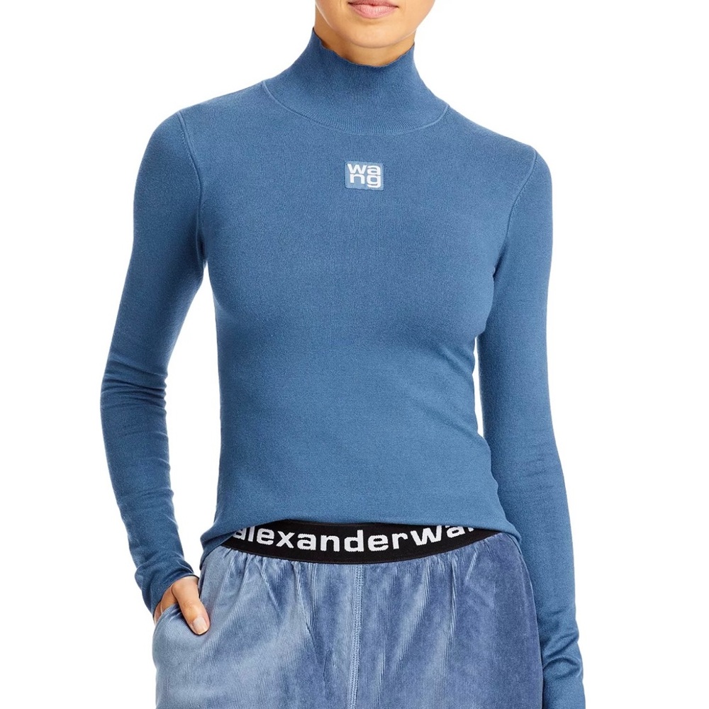 Alexander Wang Ribbed Mockneck Sweater